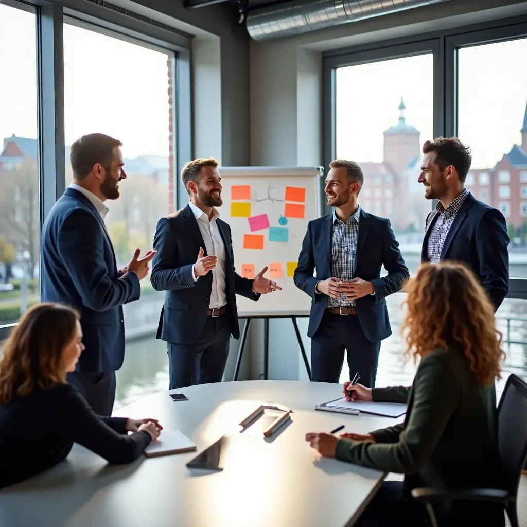 Modern office environment